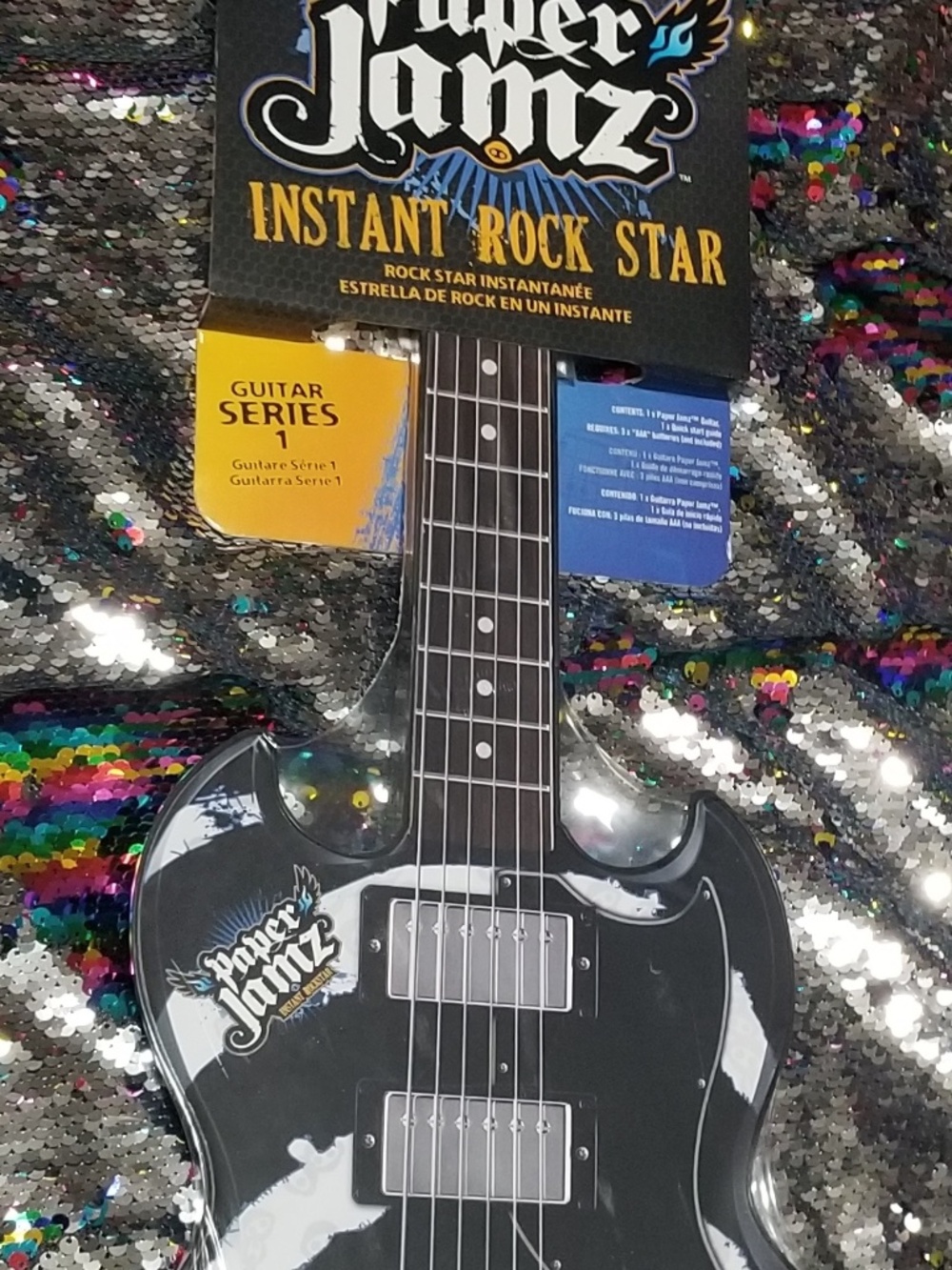WowWee Paper Jamz Guitar Series 1 Style 6 bullseye swirl NEW!!!!